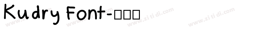 Kudry Font字体转换